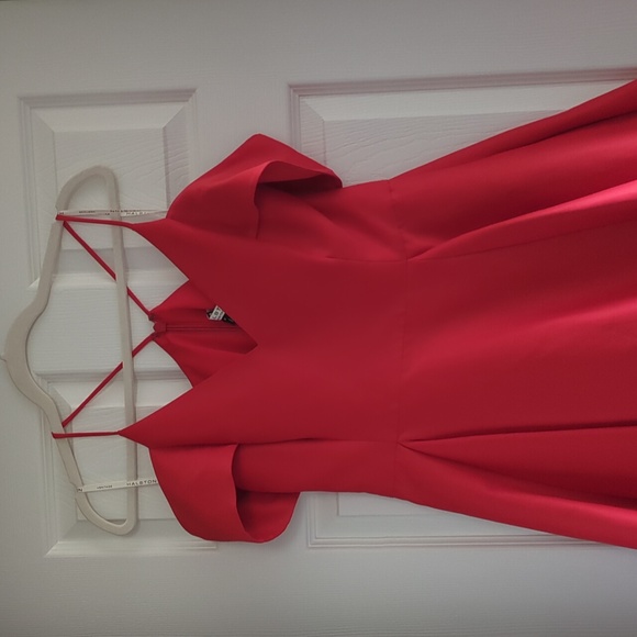 Halston Heritage Red Cocktail Dress - Picture 2 of 5